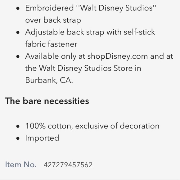 Minnie Mouse Walt Disney Studios Baseball Cap - Picture 5 of 7